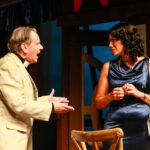 Canon Pennefather confronts another passenger during Highbury Players' Murder on the Nile.