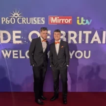St Giles Hospice fundraiser James Lewis attending the 2026 Pride of Britain Awards in London.