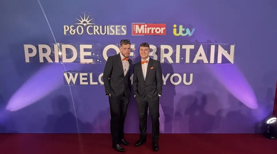 St Giles Hospice fundraiser James Lewis attending the 2026 Pride of Britain Awards in London.